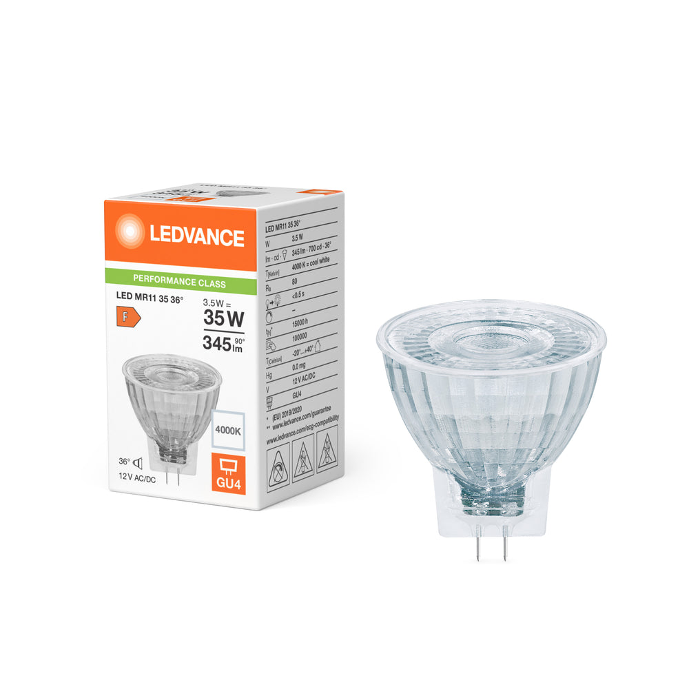 Projecteur LED Spectrum Réflecteur GU4 MR11 4.2W 4000K 345 lumens 36D Blanc Froid remplace 35W