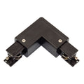 Spectrum LED SPS 2 Connecteur L Droit Noir, Aluminium, 230V, Accessoire d’éclairage sur rail intérieur IP20
