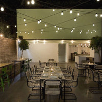 Guirlande lumineuse LED Spectrum 10m avec 10x douilles E27, câble guinguette d'extérieur, ampoules LED optionnelles
