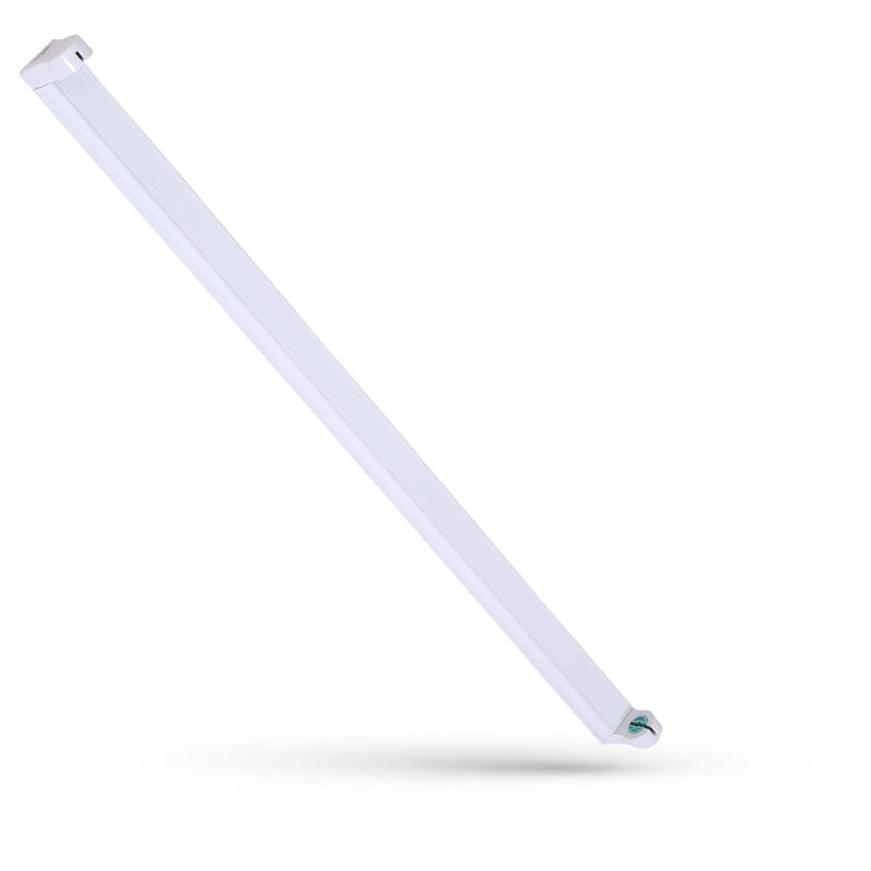 Luminaire tube LED Spectrum 1500mm, 230V boîtier blanc, montage au plafond IP20, douille G13, acier et plastique durables
