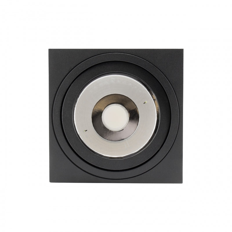 Spectrum MIRORA AR111 GU10 opbouw LED spot Zwart verstelbaar 20W 250V IP20 145x145x85mm