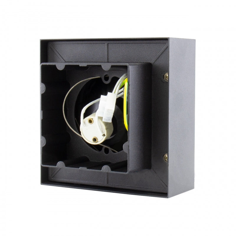 Spectrum MIRORA AR111 GU10 opbouw LED spot Zwart verstelbaar 20W 250V IP20 145x145x85mm