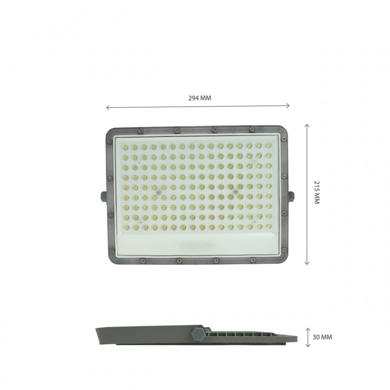 Projecteur LED Spectrum NOCTIS MAX 100W 6500K 8600 lumens 230V IP65 IK08 85° Gris éclairage extérieur