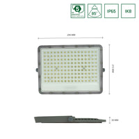 Projecteur LED Spectrum NOCTIS MAX 100W 6500K 8600 lumens 230V IP65 IK08 85° Gris éclairage extérieur