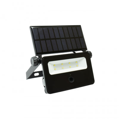 Projecteur LED Spectrum NOCTIS SOLARIS MINI 2W 6000K 200 lumens IP65 Noir avec détecteur de mouvement PIR à énergie solaire