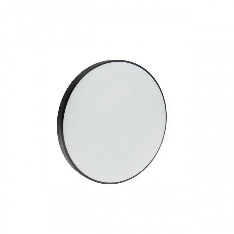 Plafonnier LED Spectrum NYMPHEA 18W 3000K 230V IP54 rond Blanc Noir 1950 lumens 115° montage en saillie