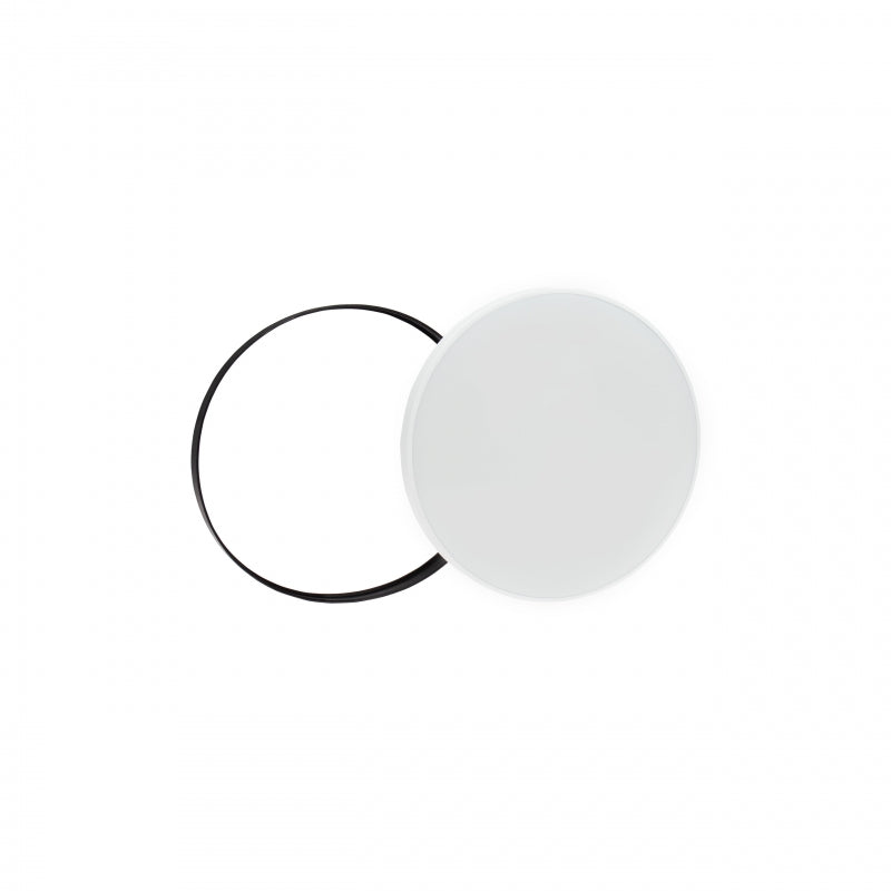 Plafonnier LED Spectrum NYMPHEA 24W CCT 230V 3150 lumens 115° IP54 CRI 80 Blanc Noir Rond Encastré en surface
