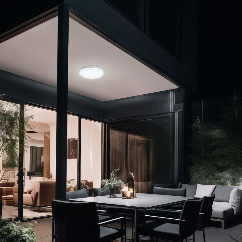 Spectrum NYMPHEA PROXI PIR Plafonnier LED 18W 4000K 2000 lumens IP54 Rond Blanc 230V