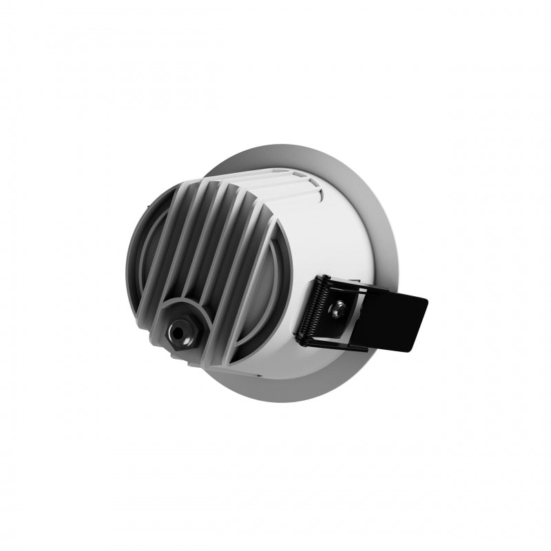 Spectrum ORBITO Spot LED Encastré 10W 3000K 1100 lumens 230V IP44 CRI 90 UGR<19 Encastré Blanc Rond Réflecteur Noir