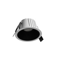 Spectrum ORBITO Spot LED Encastré 10W 3000K 1100 lumens 230V IP44 CRI 90 UGR<19 Encastré Blanc Rond Réflecteur Noir