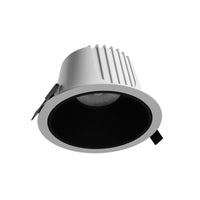 Spectrum ORBITO Downlight LED 14-27W 4000K 230V IP44 CRI 90 UGR<19 Rond Blanc Réflecteur Noir Encastré