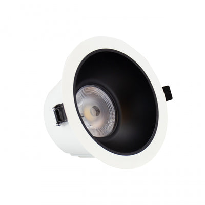 Spectrum ORBITO Downlight LED 14-27W 4000K 230V IP44 CRI 90 UGR<19 Rond Blanc Réflecteur Noir Encastré