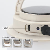 Spectrum SOLARA Campo LED campinglamp 2W 3000K-6500K IP20 USB-C zonne- oplaadbare powerbank