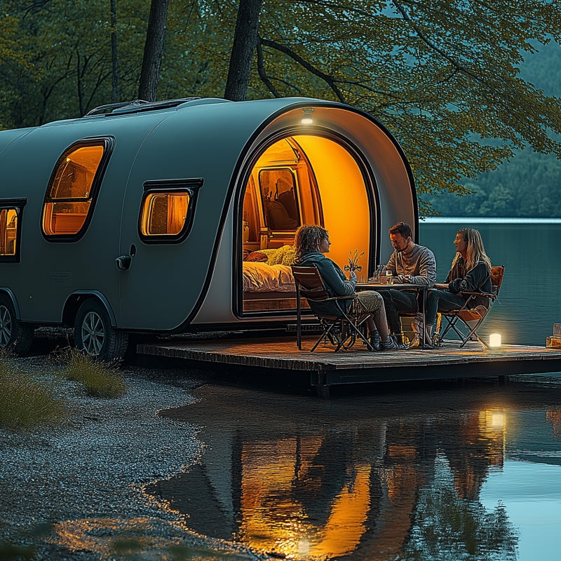 Lampe de camping LED Spectrum SOLARA Campo 2W 3000K-6500K IP20 USB-C solaire rechargeable avec power bank