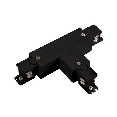 Spectrum SPS 2 Connector T Links Zwart, Aluminium Railverlichting Accessoire, IP20, 230V, Plafond- of Hangmontage
