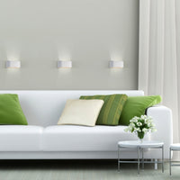 Spectrum SQUALLA G9 wandlamp, Wit Goud, 6W max, 250V, IP20, aluminium behuizing, opbouwmontage