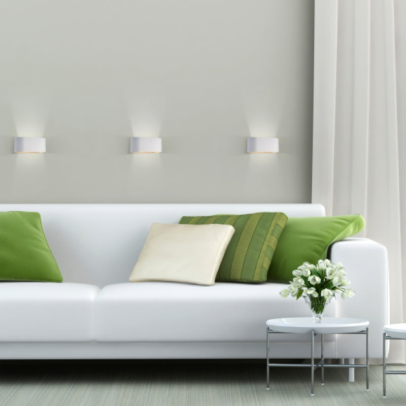 Spectrum SQUALLA G9 wandlamp, Wit Goud, 6W max, 250V, IP20, aluminium behuizing, opbouwmontage