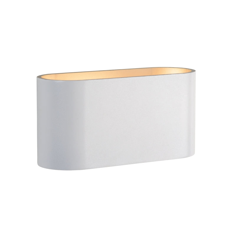 Spectrum SQUALLA G9 wandlamp, Wit Goud, 6W max, 250V, IP20, aluminium behuizing, opbouwmontage