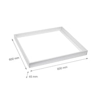 Spectrum opbouwframe voor ALGINE LINE en ALGINE PREMIUM 600x600mm LED panelen, Wit