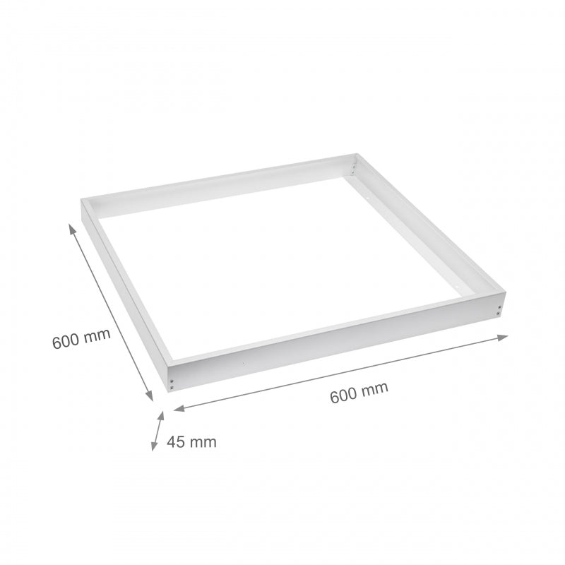 Spectrum opbouwframe voor ALGINE LINE en ALGINE PREMIUM 600x600mm LED panelen, Wit