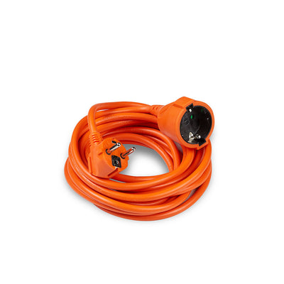 Technik verlengkabel 1-weg 5m 3x1.5mm² 16A 250V oranje flexibele voedingskabel voor binnen- en buitengebruik