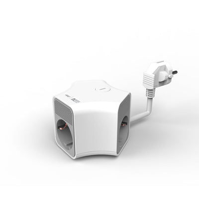 Technik Stekkerdoos 3-voudig 1,4m kabel met USB-A USB-C 16A Max 3500W
