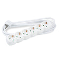 Technik Stekkerdoos 6-voudig, 3m 1.5mm2 Koperen Kabel, Wit 16A, Kindveilig
