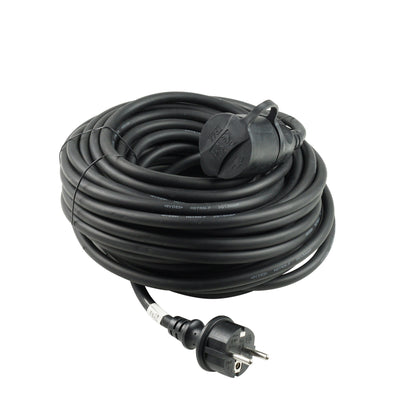 Technik industriële verlengkabel 20m 1-weg 3x1.5mm2 H07RN-F IP44 16A zware stroomkabel