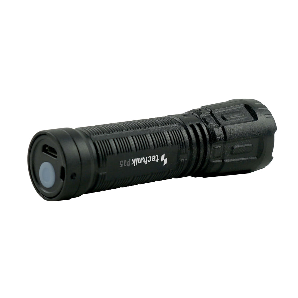 Technik P15 oplaadbare zaklamp 100 lumen XPE LED, IP44, 800mAh micro USB, 10u gebruiksduur, Wit
