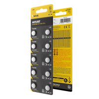 Technik Platinum alkaline knoopcel 1.5V AG7 LR57 371 SR920W, 10-pack betrouwbare knoopcelbatterij