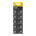 Technik Platinum pile bouton alcaline 1.5V AG7 LR57 371 SR920W, pack de 10 piles bouton fiables