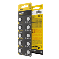 Technik Platinum Alkaline Knoopcel AG8 LR55 191 391 1.5V B10 verpakking van 10 voor horloges en elektronica