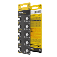 Technik Platinum alkaline knoopcel AG9 LR45 394 1.5V 40mAh muntbatterij verpakking van 10