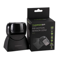 Thorgeon LED bewegingssensor Zwart opbouw 180° IP65 max 300W 220-240V CE RoHS