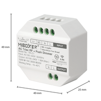 Module variateur LED Tsong 300W AC TRIAC, compatible télécommande RF 2.4GHz, IP20, 220-240V, CE RoHS