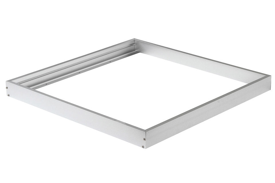 Kit de cadre en aluminium TSONG pour panneau LED 60x60 cm, Finition argentée, IP20, 220-240V, Certifié CE RoHS