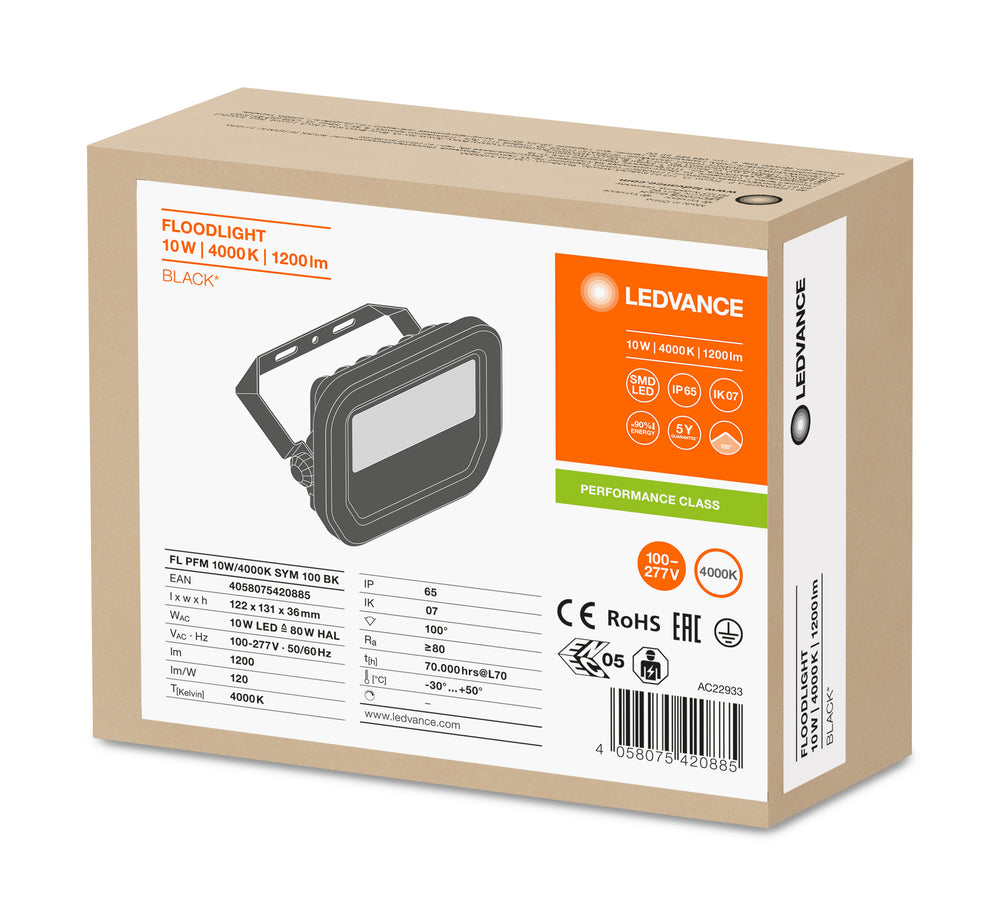 Lampe LED Tsong 10.5W 3000K 1521 lumens 220-240V IP20 IK10 CRI 80 aluminium or mat CE RoHS