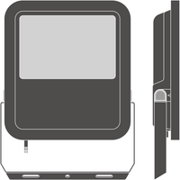 Tsong LED lamp 10.5W 3000K warm wit, 220-240V, 120° bundel, CRI 80, IP20 IK10 aluminium mat goud, CE RoHS