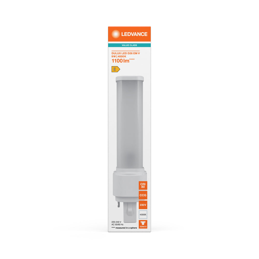 Lampe LED Tsong 9W 4000K puce Philips remplace 26W 220-230V étiquette énergie D