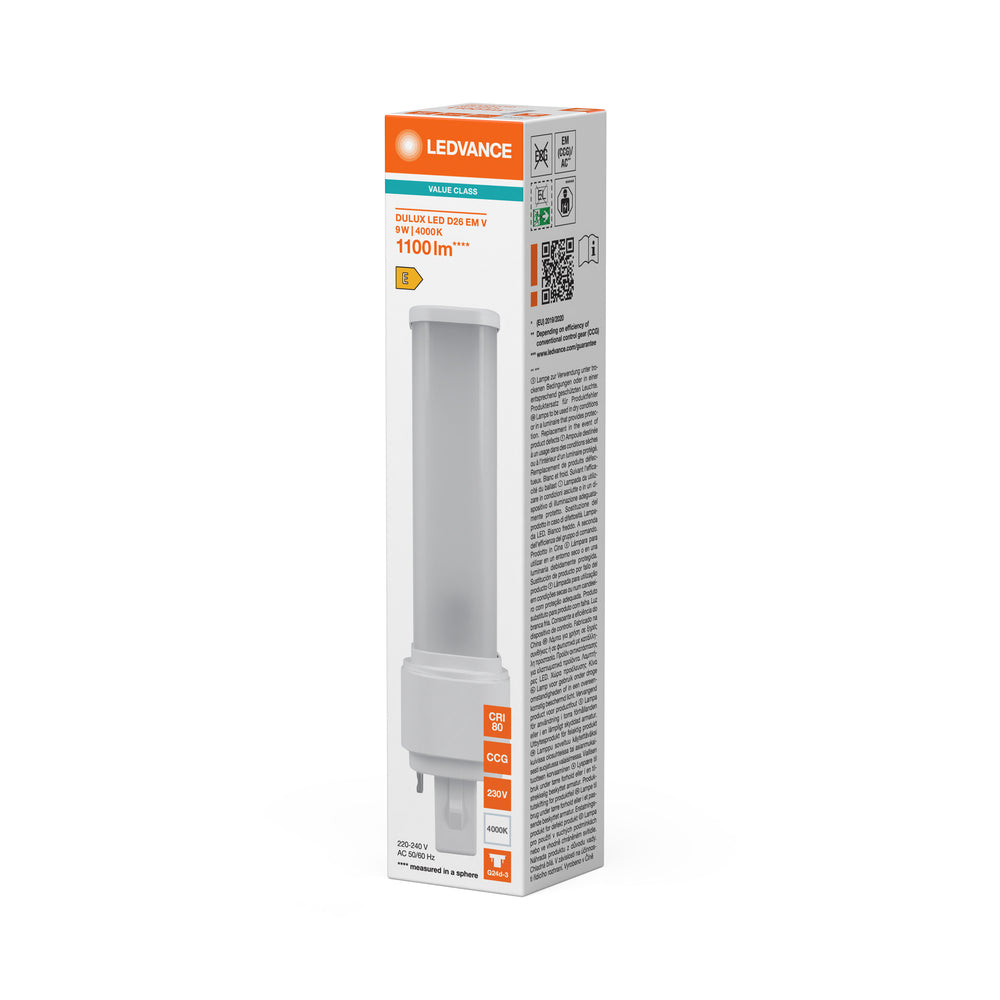 Tsong LED lamp 9W 4000K Philips chip vervangt 26W 220-230V energielabel D