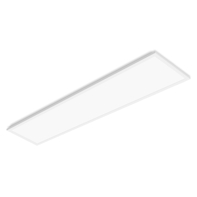 Panneau LED Tsong 33W 4000K 3630 lumens 120x30cm IP20 CRI 80 Aluminium Blanc pour bureaux et écoles