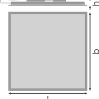 Tsong LED Paneel 60x60cm 33W 3000K 1521 lumen IP20 CRI 80 Aluminium Mat Goud CE RoHS