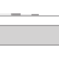 Tsong LED paneelarmatuur 33W 3000K 4320 lumen 120x30cm UGR<19 IP20 aluminium wit flikkervrij