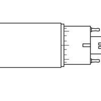 Lampe Tsong LED PLC Dulux D/E G24Q-3 10.5W 1521 lumens 3000K Blanc Chaud 220-240V Puce Philips IP20
