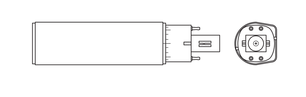 Lampe Tsong LED PLC Dulux D/E G24Q-3 10.5W 1521 lumens 3000K Blanc Chaud 220-240V Puce Philips IP20
