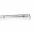 Tsong LED buisarmatuur 120cm IP65 waterdicht voor dubbele LED buizen, aluminium mat gouden afwerking