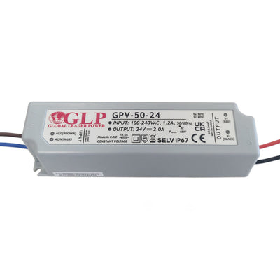 Alimentation LED GLP 12V 48W 2A IP67 driver étanche, certifiée CE RoHS, adaptateur fiable pour l’éclairage