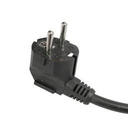 Kabelhaspel 15m - 4-voudig met randaarde -  3x1.5mm2 - zwart 