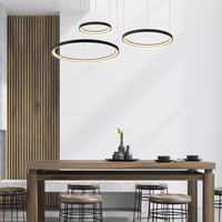 Lucide VIDAL LED hanglamp 78 cm zwart 120W 2700K dimbaar