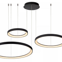 Lucide VIDAL LED hanglamp 78 cm zwart 120W 2700K dimbaar